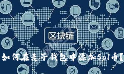 如何在麦子钱包中添加Sol币?