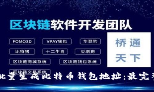如何批量生成比特币钱包地址：最完整指南