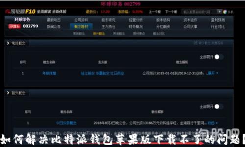 
如何解决比特派钱包苹果版下载不了的问题？